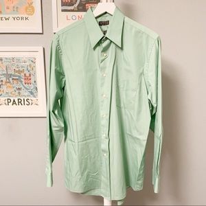 Arrow Poplin Dress Shirt Green, 16 34 / 35, L